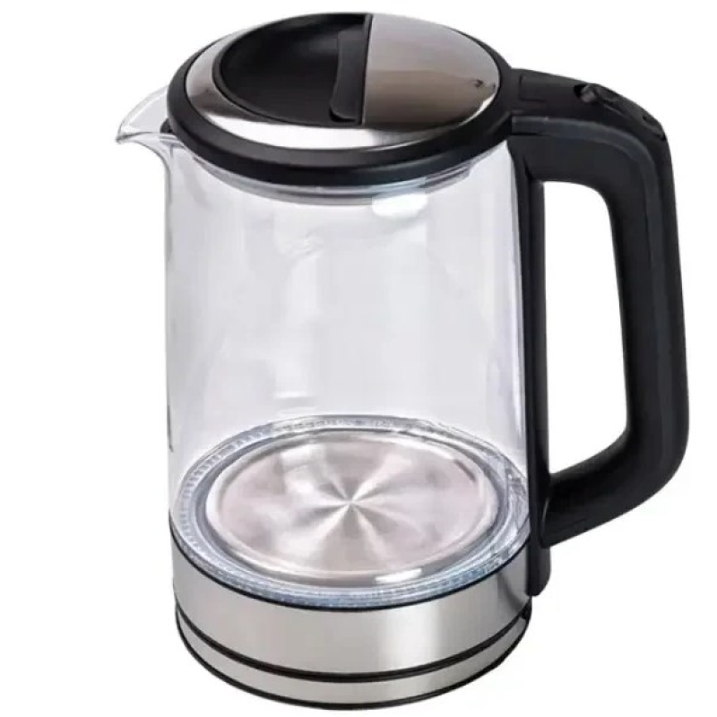 Скляний електрочайник Domotec MS-7943 , 1.7 л, 1500 Вт, сірий