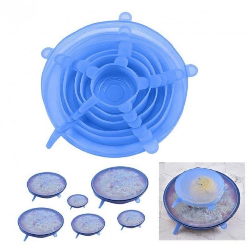 Силіконові кришки універсальні Super Stretch Silicone Lid (6 шт.) / ART-0262 (заказ від 10 шт.) (200шт)