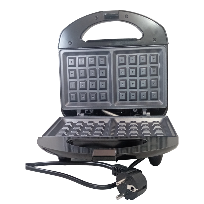 Вафельниця Domotec MS-7705, колір чорний, 220 В, розміри: 240*240**110см