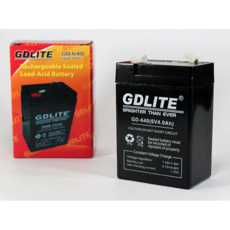 Аккумулятор Gd-Lite GD-640 (6В/4,0Ач)