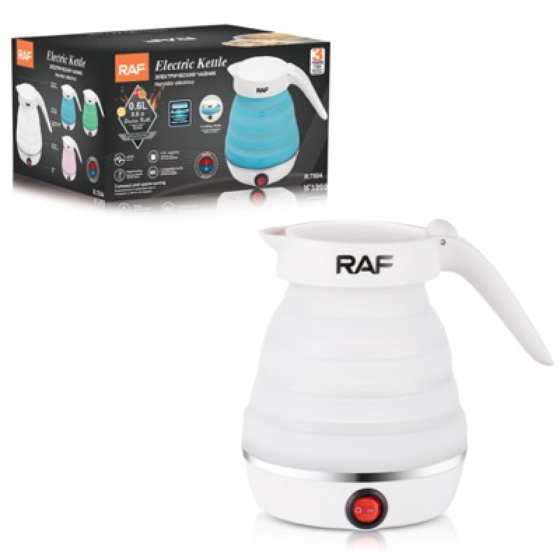 Складаний електричний силіконовий дорожній чайник 600мл Silicone Folding Kettle R.7504 0.6L