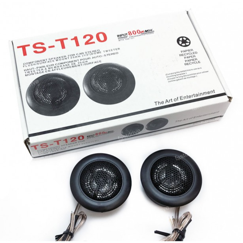 Автомобільний динамік 08 см пискавки Tweetor TS-120 500 W Автомобільний динамік 08 см пискавки Tweetor TS-120 500 W