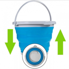 Складане відро силіконове кругле Multi-Functional Silicon Bucket 10 л