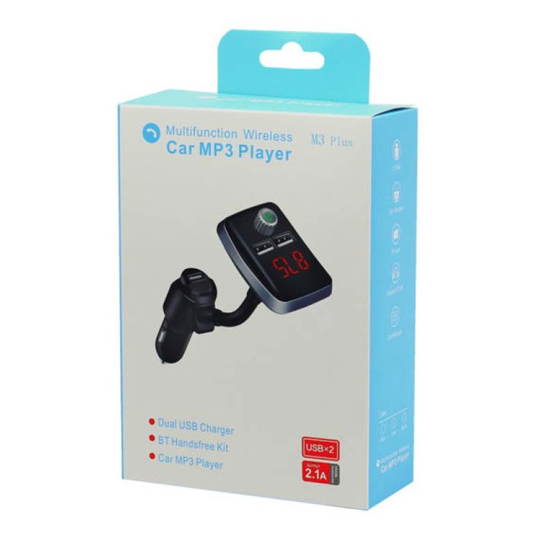 Автомобільний FM-модулятор M3 Plus з Bluetooth