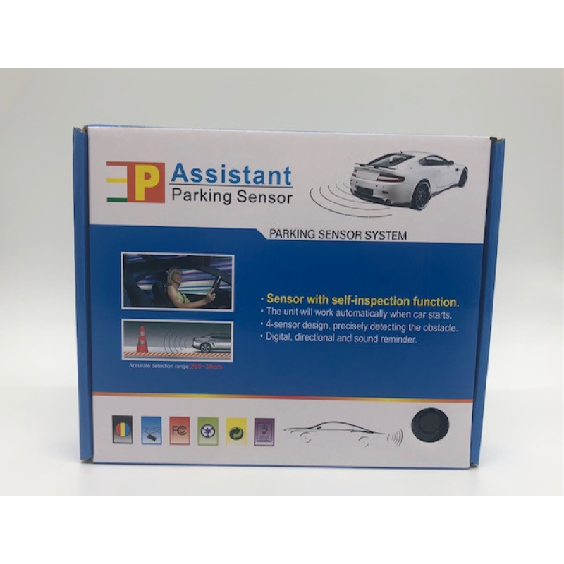 Паркувальна система на 4 датчики паркування паркінг Assistant Parking Sensor Black / ART-0326