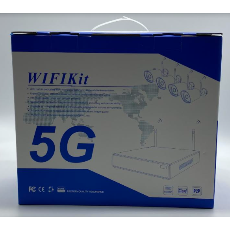 Камера відеоспостереження DVR JT-8906ZL3-4 (бездротова/5G/IP)