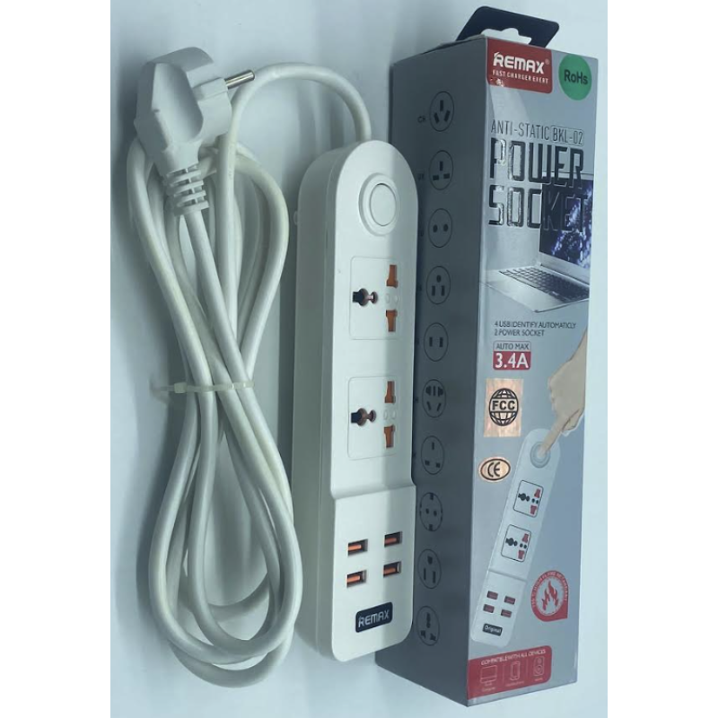 Мережевий подовжувач Anti-Static BKL-02 Power Socket (2-роз“єми/4-USB/3.4A)