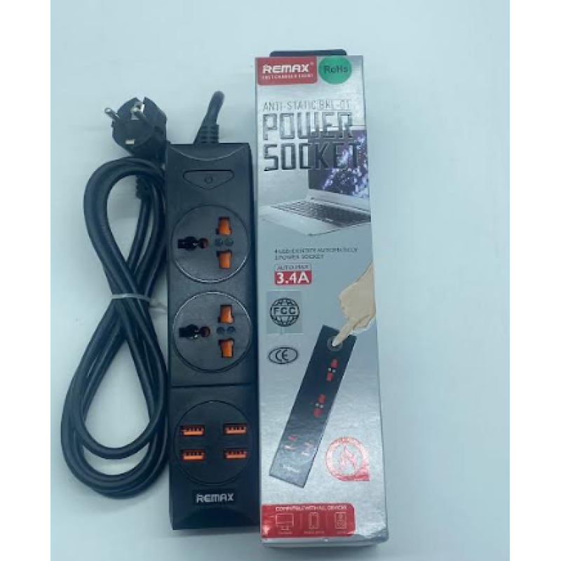 Мережевий подовжувач Anti-Static BKL-01 Power Socket (2-роз“єми/4-USB/3.4A)