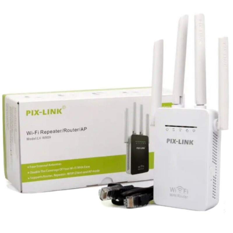 Wi-Fi Репитер / роутер PIX-LINK Repeator LV WR09