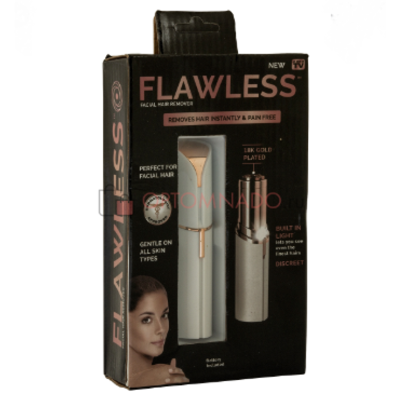 Тример депілятор для видалення волосся на обличчі Flawless/ART-1717 (200шт)