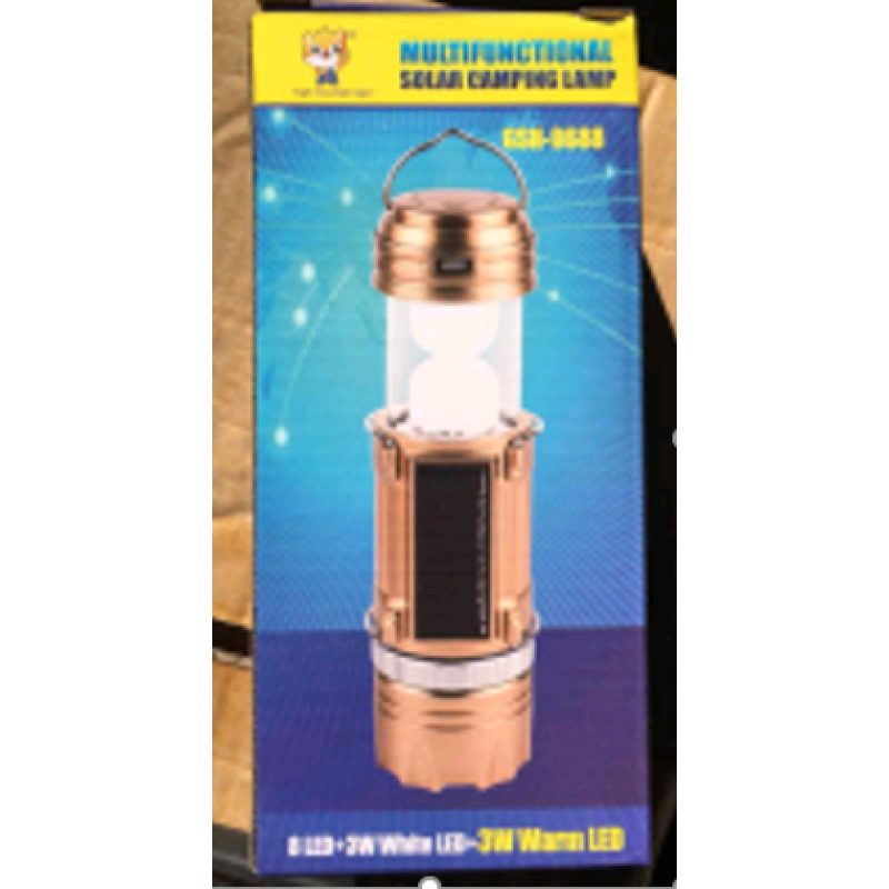 Ліхтарик лампа для кемпінгу G85 Сонячна (1W+6LED) Solar Camping Light (72шт)