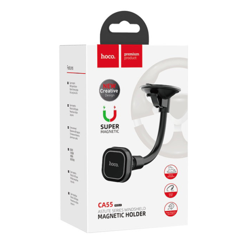 Тримач для телефона HOCO CA55 ((ASTUTE SERIES WINDSHEILD CAR HOLDER)) (66 шт.)